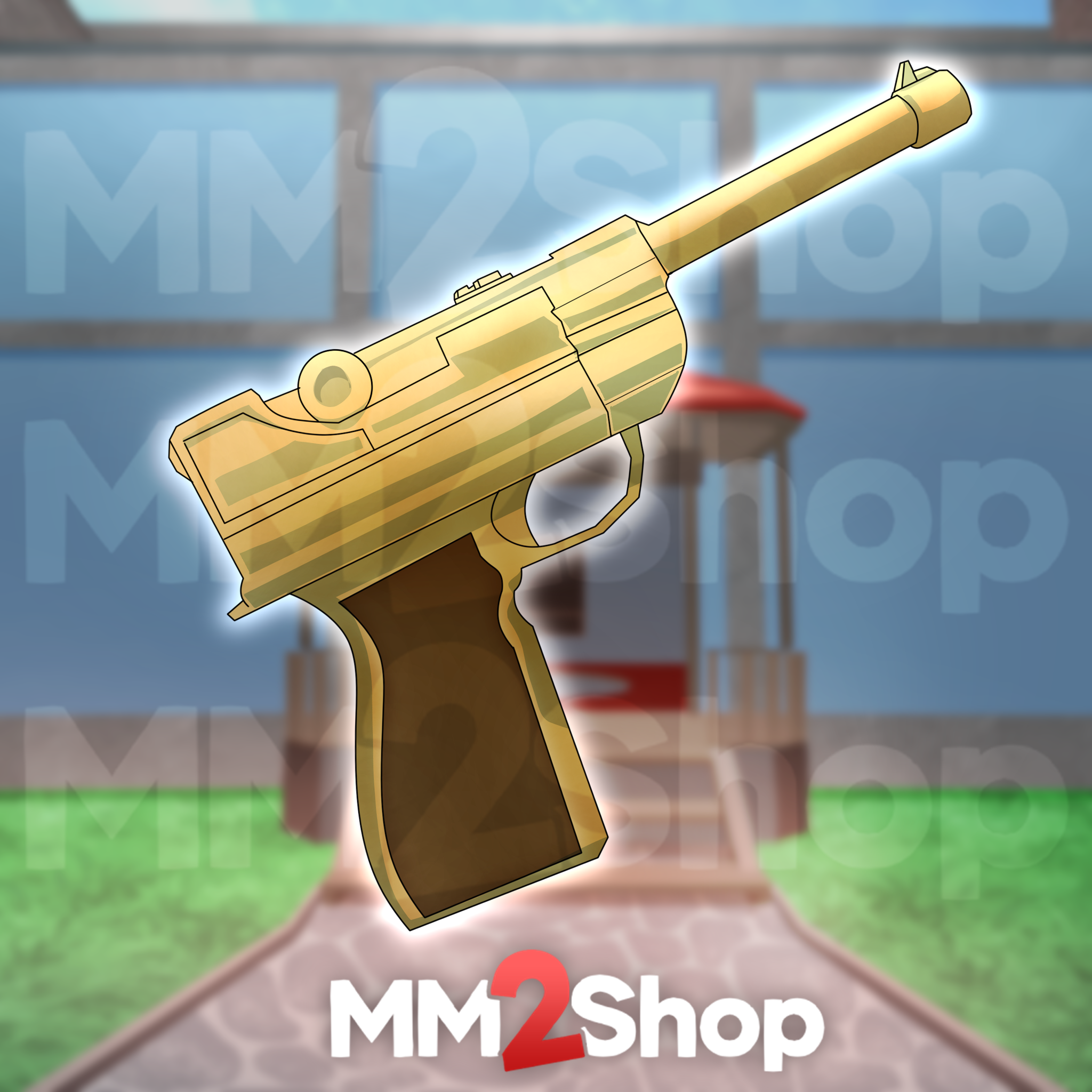 Golden Luger Gun