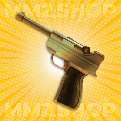 Golden Luger Gun